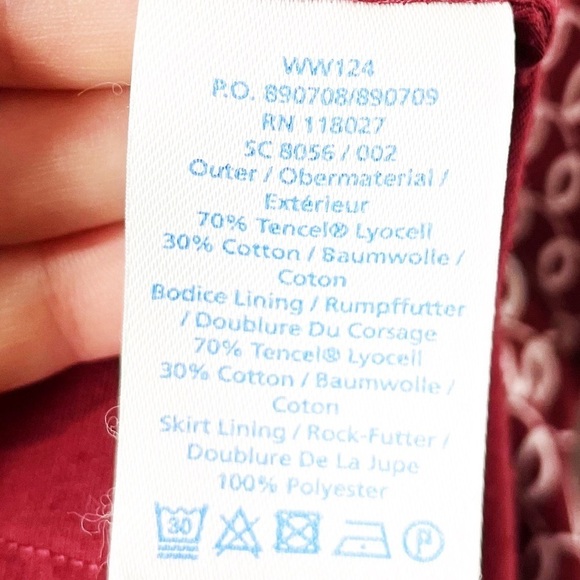 Boden Draped Neck Print Dress WW124 - Picture 9 of 9